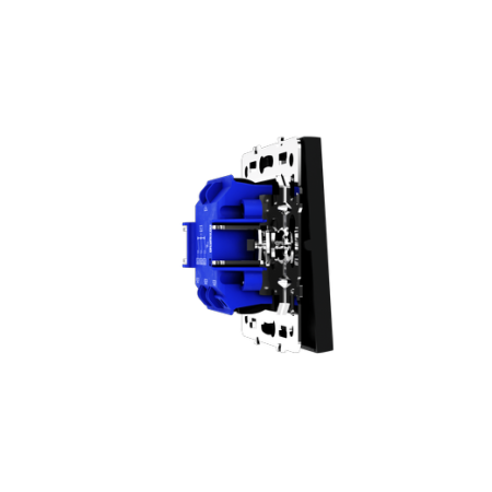 Выключатель встраиваемый Voltum S70 трехклавишный 10А, (черный матовый)
