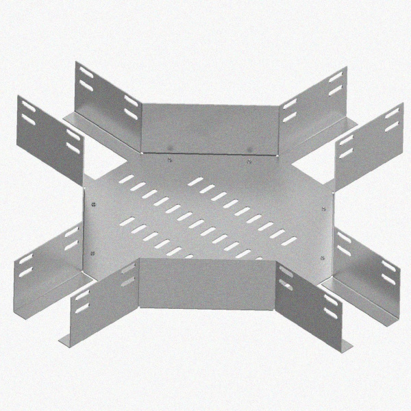 Лоток крестообразный перфорированный КМ 250х65 УХЛ, оцинкованный лист S1,5