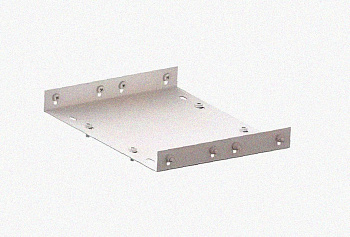 Соединитель лотковый замковый СЛЗ-300х50х1,0 УХЛ1, оцинкованный лист, S1,0