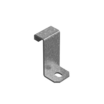 Прижим для крепления лотка без крышки к консоли для лотка высотой 80 мм, толщ. 2,0 мм, гор. цинк Ostec