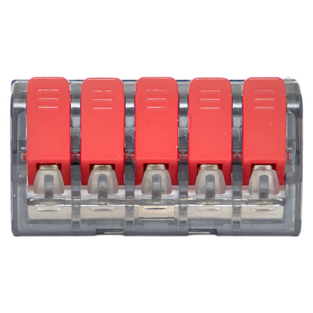 Клемма СМК 221-415 с рычагом 5 отверстий 0,2-4,0 мм2 блистер PROxima EKF