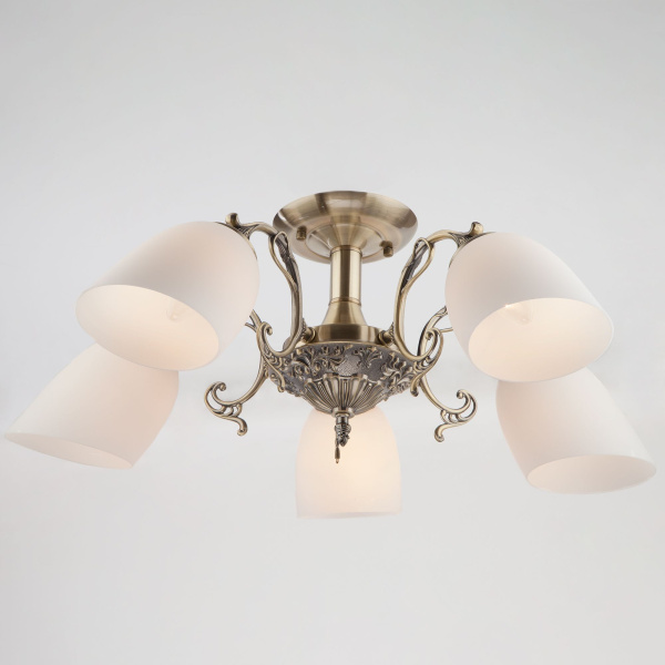 Потолочная люстра 5*E27 60Вт античная бронза IP20 Ariele (22010/5 античная бронза) Eurosvet