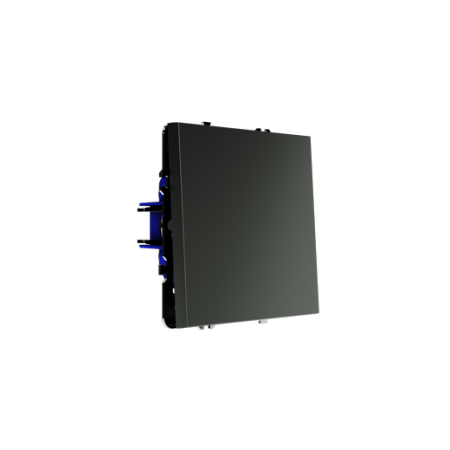 Выключатель встраиваемый Voltum S70 одноклавишный 10А, (титан)