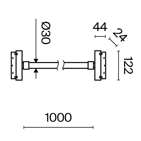 Трековый подвесной светильник LED 20Вт Черный IP20 Magnetic track system Exility TR101-2-20W3K-B Technical Maytoni