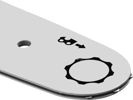 Тип 4 шаг 3/8" паз 1.3 мм 45 см шина для электро и бензо пил ЗУБР