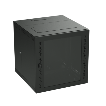 IT-корпус навесной STI 19" 12U, 600х600х650, дверь с закаленным стеклом, RAL9005 DKC