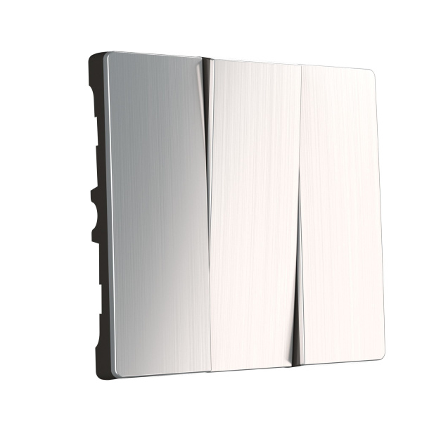 Набор клавиш для выключателя трехклавишного (глянцевый никель) СУ IP20 Werkel