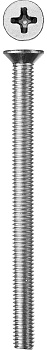 Винт DIN 965, M6 x 80 мм, 5 кг, кл. пр. 4.8, оцинкованный, ЗУБР