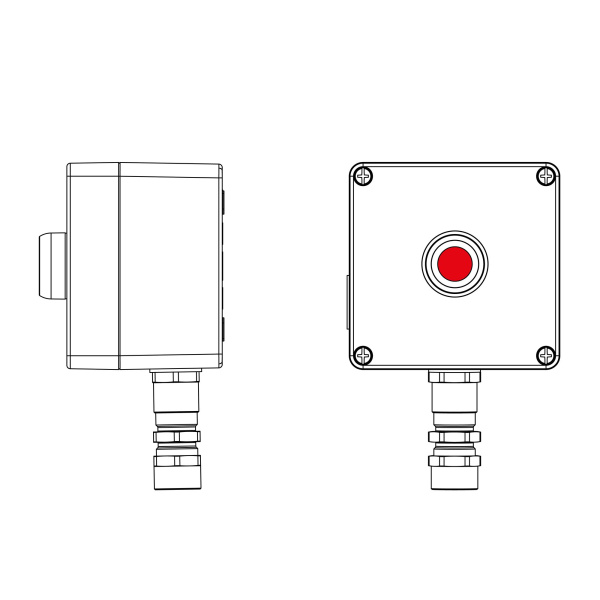 Взрывозащ. пост упр. из алюминия CPE-A-12-(1xP1G(11))-1xKA2MHK(C)1Ex d e IIC Т5 Gb / Ex tb IIIC T95°C Db IP66 DKC