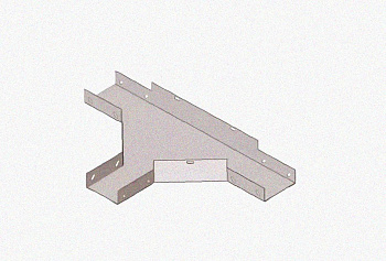 Лоток тройниковый глухой ОТГ 50х50 УТ1,5 с крышкой КЛТ50 УТ1,5, оцинкованный лист S1,0 ТУ3449-036-01394366-2012