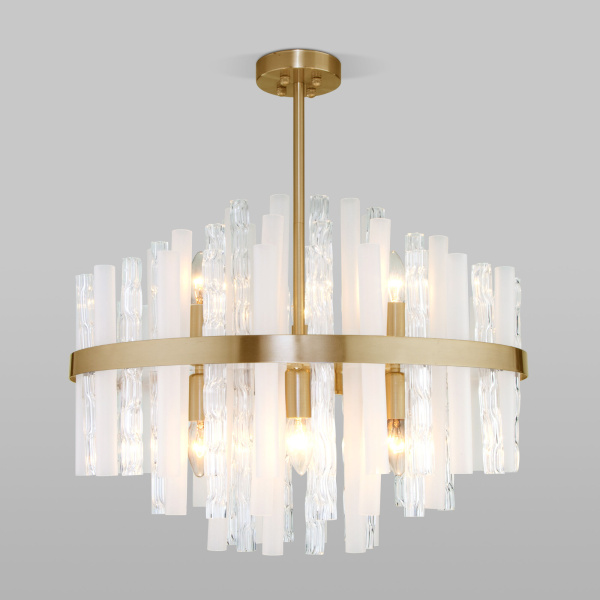 Потолочная люстра умный дом 9*E14 60Вт латунь IP20 Hollis (368/9 Smart латунь) Bogate's