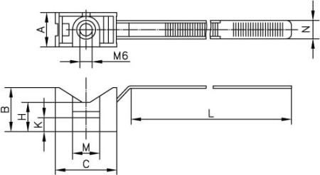 Держатель с хомутиком, д.16 - 32мм DKC