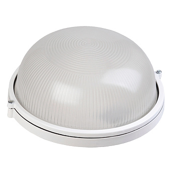 Светильник под лампу ЖКХ НБП/НПП 1301 круг белый без реш. GCF-R-E27-60-IP65 General