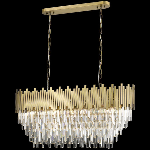 Люстра подвесная Бронзовый/Прозрачный E14 22*40Вт WE137.22.503 WERTMARK