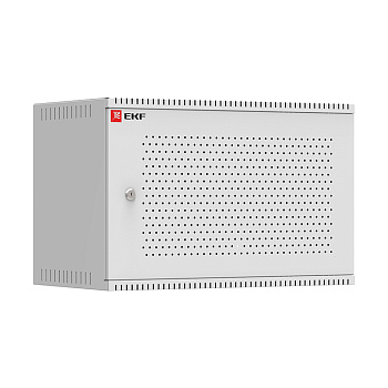 Шкаф телекоммуникационный настенный 6U (600х350) дверь перфорированная, Astra серия PROxima EKF