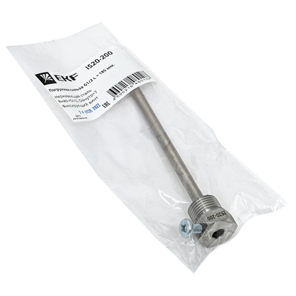 Погружная гильза G1/2 L = 185 мм IS20-200 EKF