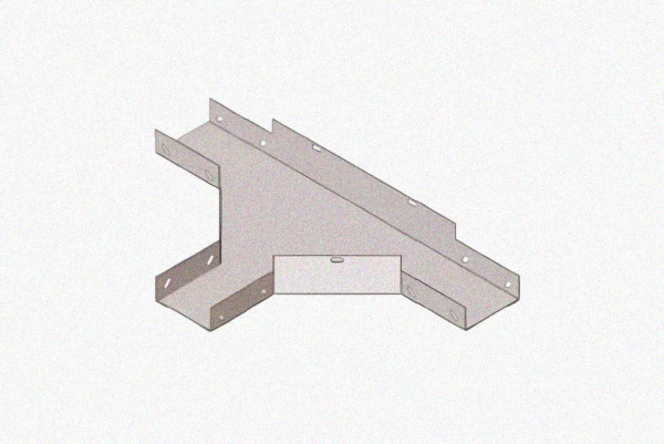 Лоток тройниковый глухой ОТГ 200х65 УХЛ1, оцинкованный лист S1,0