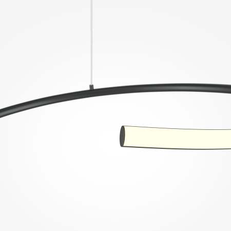 Подвесной светильник LED 31Вт Черный IP20 Curve MOD242PL-L33BK Maytoni