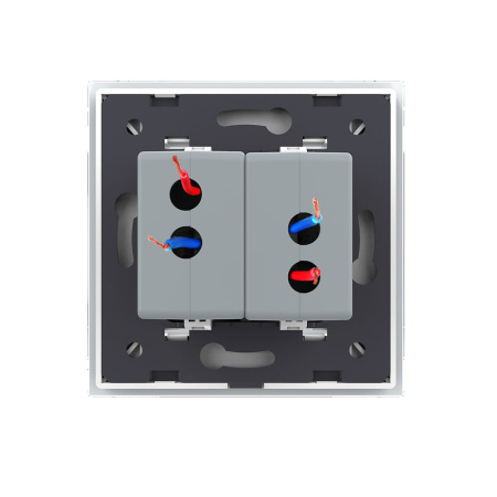 Розетка USB с блоком 5В 2.1А двойная Белая Livolo