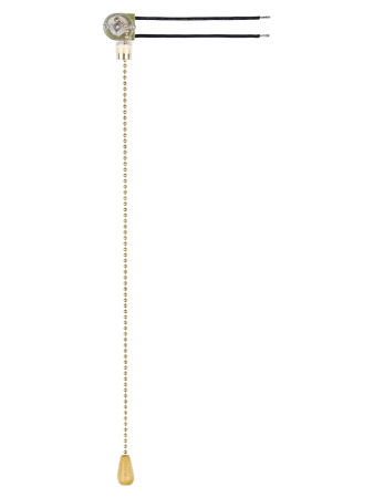 Сонетка-выключатель для бра с цепочкой 3А 250В золото TDM