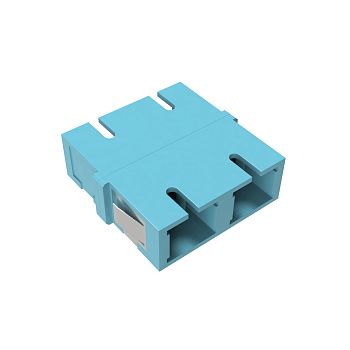 Адаптер SC/UPC-Duplex TOP, ОМ3, бирюзовый DKC
