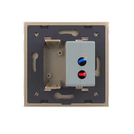 Розетка USB с блоком 5В 2.1А Золотая Livolo