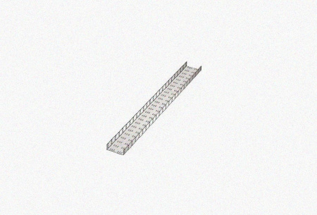 Лоток замковый перфорированный ЛМЗ 200х80х3000 УТ1,5, нержавеющая сталь, S1,5