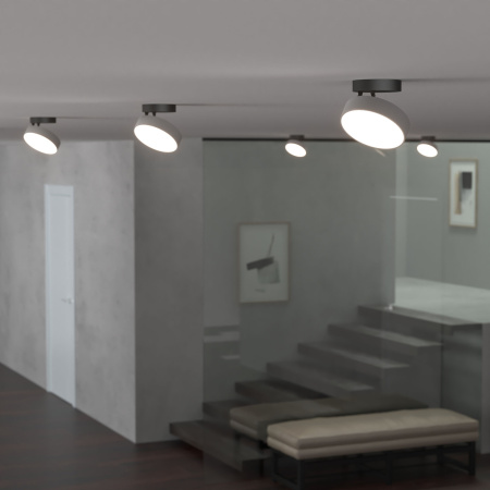 Накладной светодиодный светильник 12Вт серебро IP20 Pila (a060190) Elektrostandard