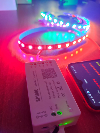 Контроллер Wi-fi с аудиорежимами SP108e 960пикс. 5-24V для адресной ленты Giant4