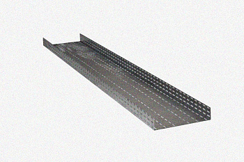Лоток глухой ЛМГ 400х50х3000 УТ1,5, оцинкованный лист, S1,0