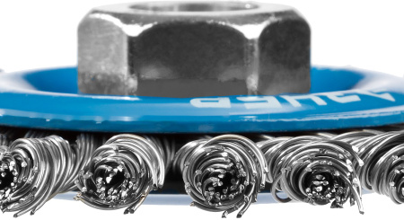 Профессионал. Щетка дисковая для УШМ, плетеные пучки стальной проволоки 0,5мм, 100ммхМ14 ЗУБР