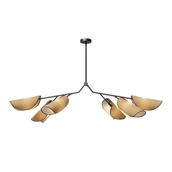 Подвесной светильник 6*G9 12Вт Черный IP20 Organic MOD225PL-06B Maytoni