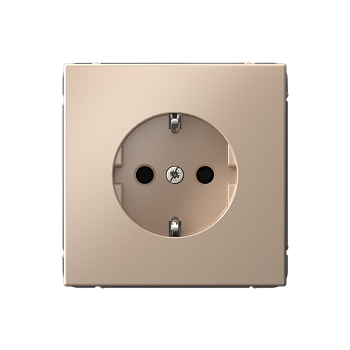 ARTGALLERY РОЗЕТКА с заземлением со шторками, 16А, механизм, ПЕСОЧНЫЙ Systeme Electric