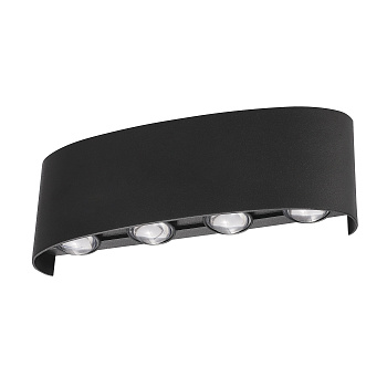 Светильник светодиодный уличный 8Вт, 230В, 4000K, IP65 черный Uniel