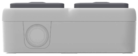 Donel W55 Розетка 2-я с защ.крышк., 2К+З., накладная, серый, IP55, серия (тип) DIP55