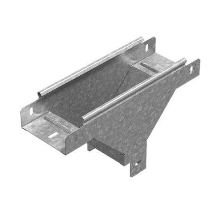 Ответвитель Т-образный вертикальный к лотку 150х100, толщ. 1,0 мм, гор. цинк Ostec