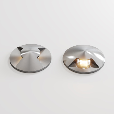 Встраиваемый светильник 1Вт 3000К Серебро IP67 Flash O044DL-L1S3K1 Outdoor Maytoni