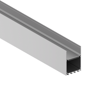Donel Накладной/подвесной алюминиевый профиль, 50х73,5х6000. Цвет: Анодированное серебро,серия:DN8HF