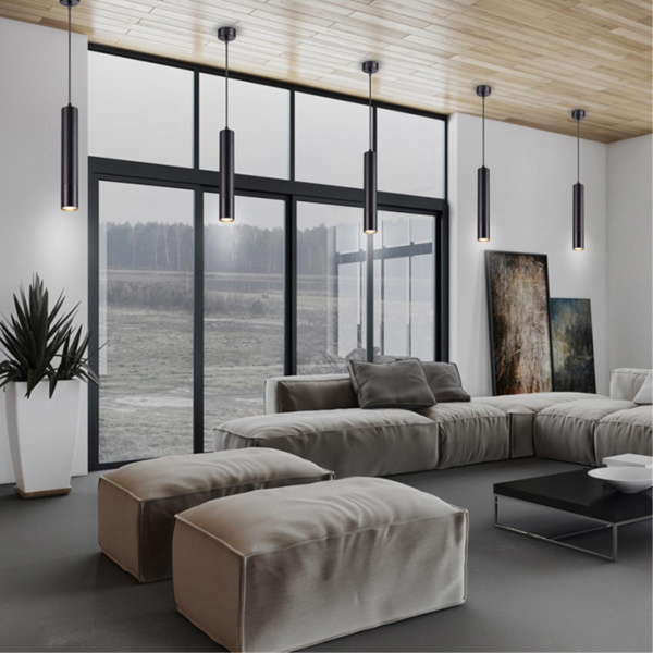 Накл.св-к,длина провода 1м IP20 GU10 50W 220V PIPE черный NOVOTECH