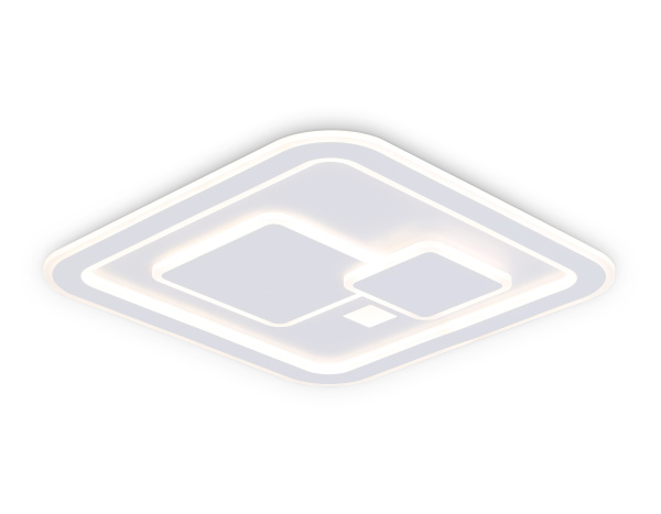 Настенно-потолочный светодиодный светильник с пультом FA7712 WH белый 3000K-6400K 99W 480*480*60 (ПДУ РАДИО 2.4G) Ambrella Light