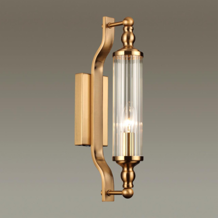 Настенный светильн.E14 1*40W IP44 TOLERO бронзовый/прозрачный/стекло ODEON LIGHT