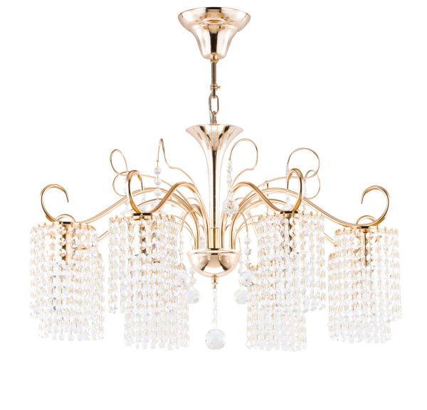 Люстра 8*E14 40Вт Золото IP20 Leona FR1127-PL-08-G Freya