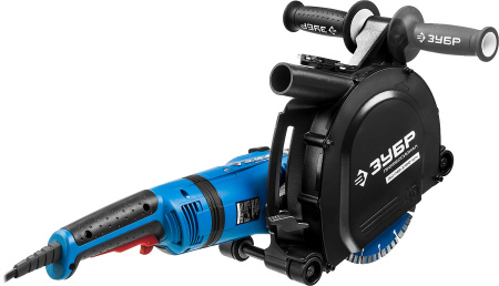 Штроборез (бороздодел) Профессионал, ЗШ-П45-2100 ПВТК, 45 мм, 180 мм диск, 2100 Вт ЗУБР