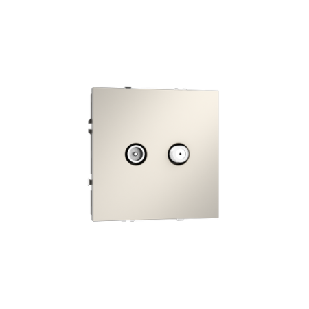 Розетка телевизионная встраиваемая Voltum S70 оконечная TV+SAT, (кашемир)