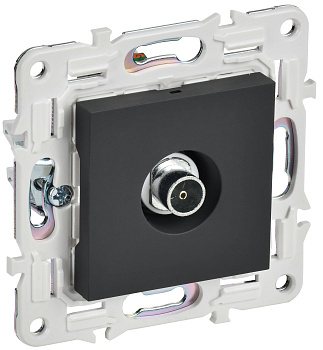 SKANDY Розетка TV оконечная SK-A12G графит IEK