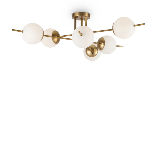 Потолочный светильник 6*E27 60Вт Латунь IP20 Damask FR5205PL-06BS Freya