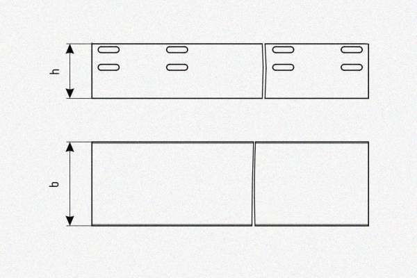 Лоток глухой ЛМГ 500х80х3000 УТ1,5, оцинкованный лист S1,5