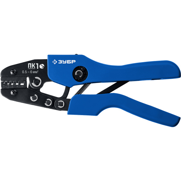 ПК-1 пресс-клещи для втулочных наконечников 0.5 - 6 мм.кв, Профессионал ЗУБР