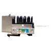 Модуль Keystone розеточный TERACOM PRO Cat,6 RJ-45 экранированный FTP 110 IDC 90 градусов EKF