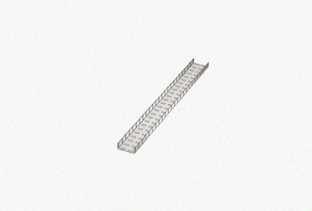 Лоток замковый перфорированный ЛМЗ 200х80х3000 УТ1,5, оцинкованный лист, S1,5